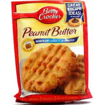 Betty Crocker Peanut Butter Cookie Mix Pouch 17.5 OZ (496g) 12 Packungen AUSVERKAUFT
